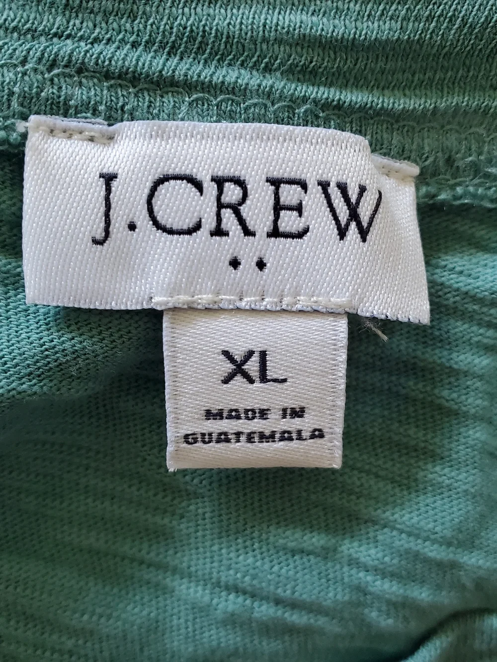 J. Crew Women's Green Short Sleeve Tee Dress.  Size XL